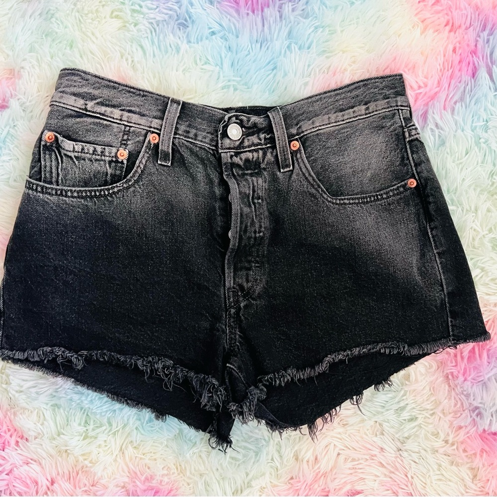 Levi's Black Jean Shorts